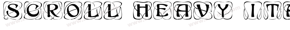 Scroll Heavy Italic字体转换